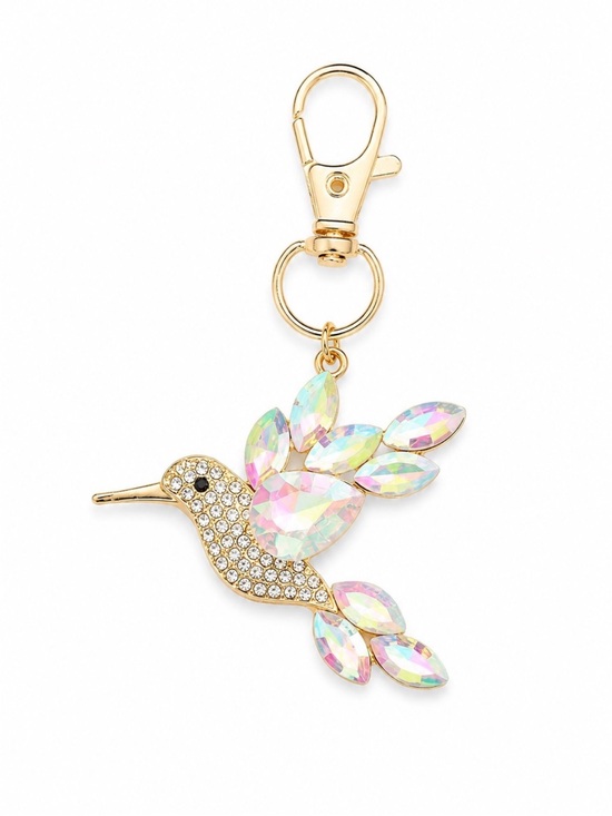 Accessories - Crystal Hummingbird Keychain Charm - NIP